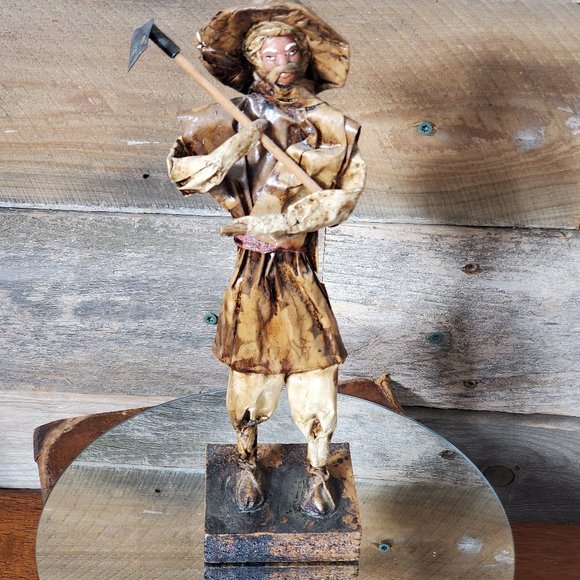 Paper Mache Mexican Folk Art - Peasant Farmer - Picture 9 of 11